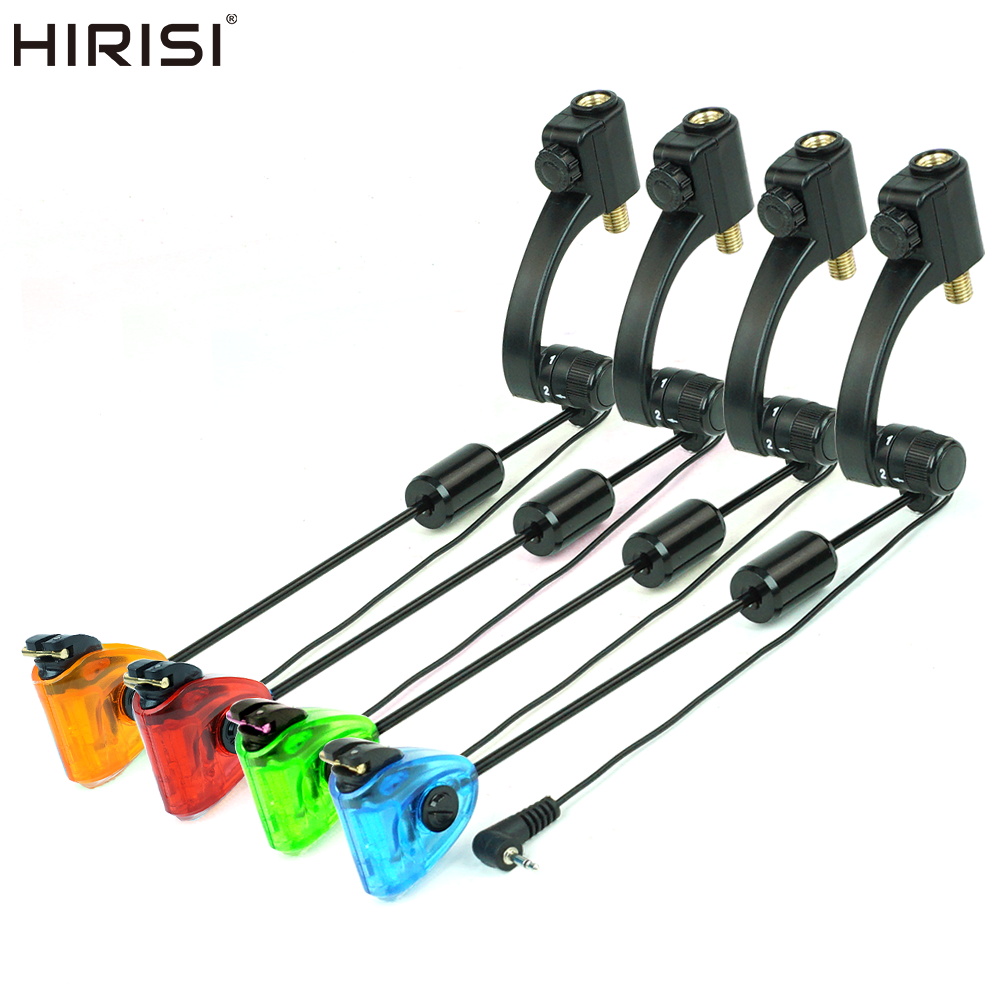 Bite Alarm - Hirisi B2045 Karpfenangel-Swinger mit 4-Farben-LED-Beleuchtung, Bissanzeiger,
