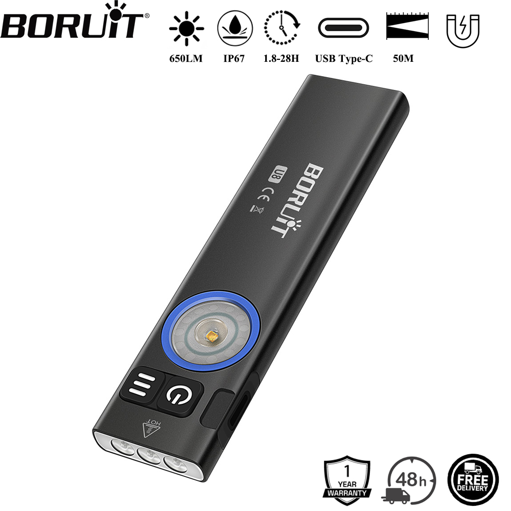 Fishing Light - BORUiT U8 650LM EDC LED-Taschenlampe Typ