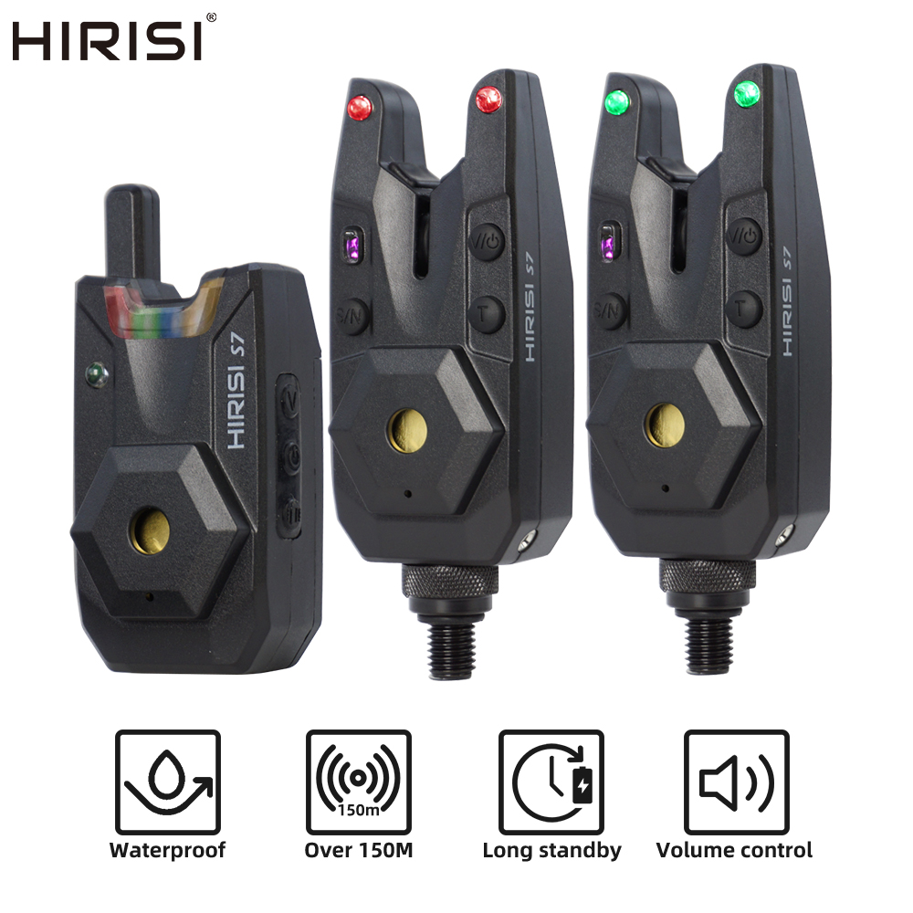 Bite Indicator - Hirisi Karpfenangel-Alarmset Wasserdichter Bissanzeiger Karpfenangel-Zubehör 1+2
