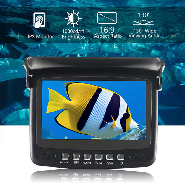 Fishing Camera - 4,3-Zoll-Bildschirm Unterwasser 15/30M Eisfischen-Kamera DVR Foto