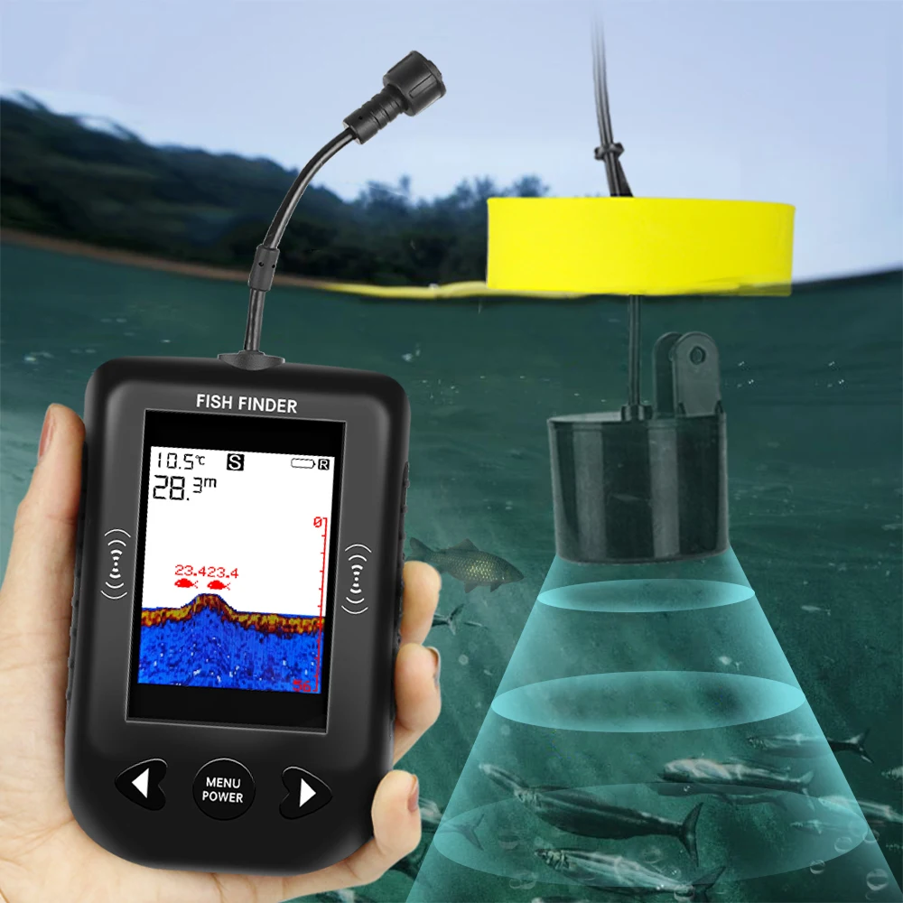 Alarm 100 m tragbare Sonar-Fis – Fish Finder Transducer Bewertung und Preis