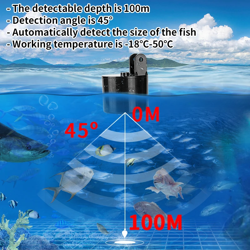Alarm 100 m tragbare Sonar-Fis – Fish Finder Transducer Bewertung und Preis