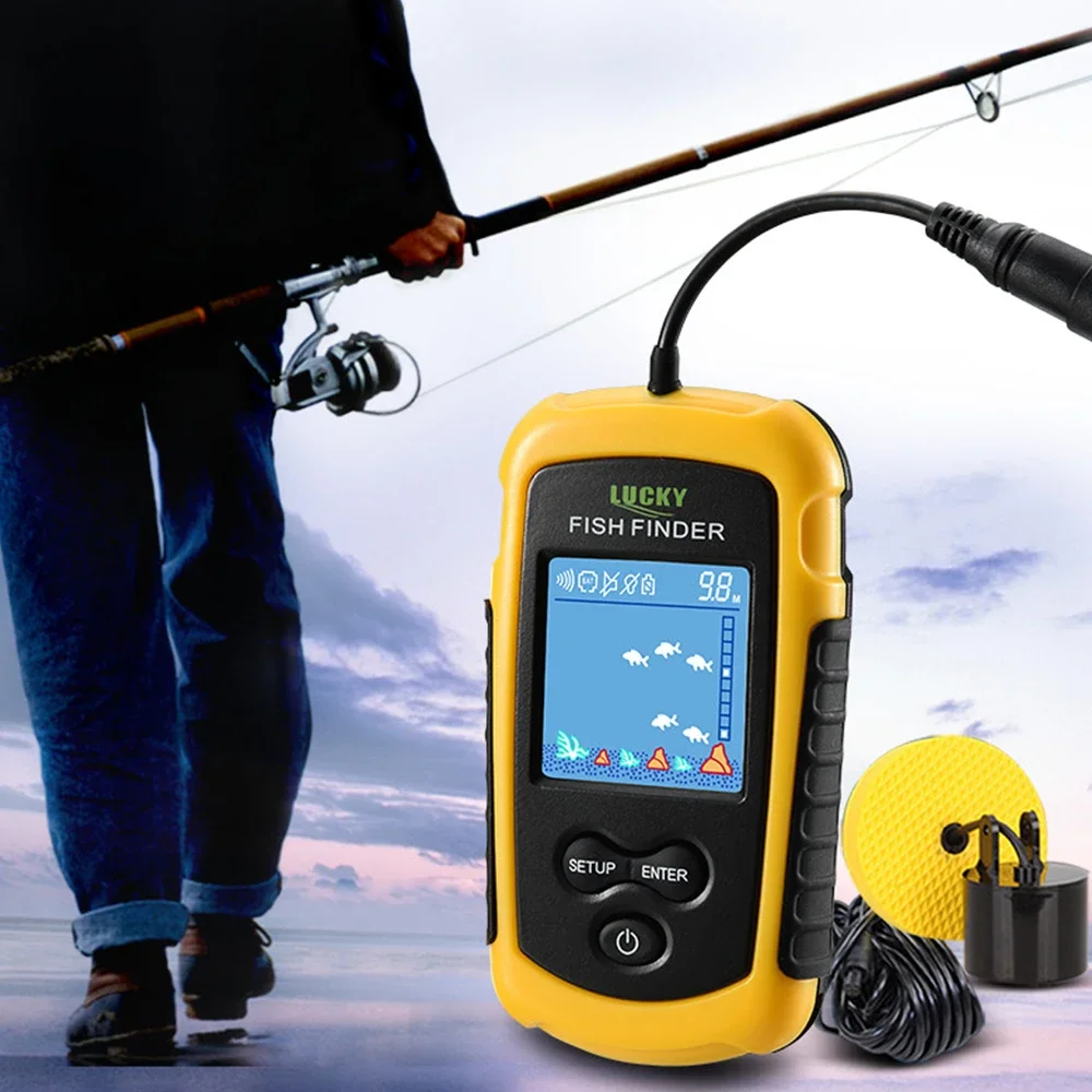 Lucky LCD-Farbbildschirm, trag – Fish Finder Transducer Bewertung und Preis