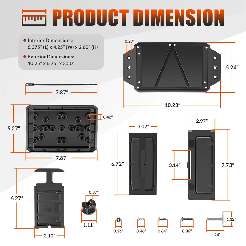 Schienenmontierter Batteriekas – Fish Finder Mount Bewertung und Preis
