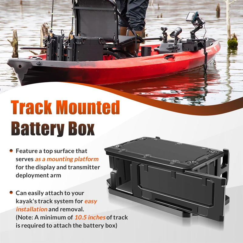 Schienenmontierter Batteriekas – Fish Finder Mount Bewertung und Preis
